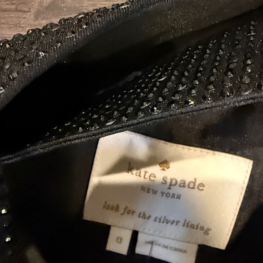 kate spade Pavé Trim Fit & Flare Cocktail Prom Formal Dress 0 - Picture 5 of 5